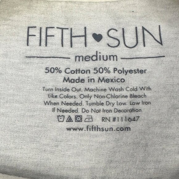 Fifth Sun Womens Size Medium Tee Shirt Floral Graphic White Preowned - Picture 3 of 9